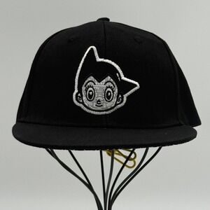 Astro Boy Loot Anime Snapback Hat Black Embroidered Tezuka Productions 2019 Cap